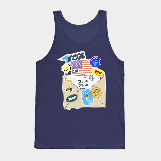 VOTE BLUE Tank Top by TJWDraws